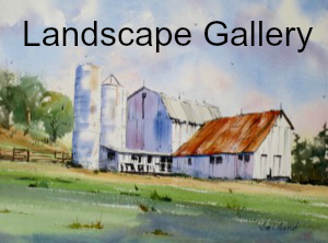 landscape, oberst, original watercolor painting
